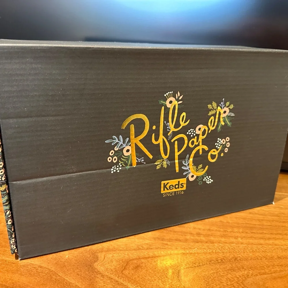 New Women's Keds Rifle Paper Co. Floral Print Sneakers Casual Shoes size 7.5 U.S - Picture 10 of 10